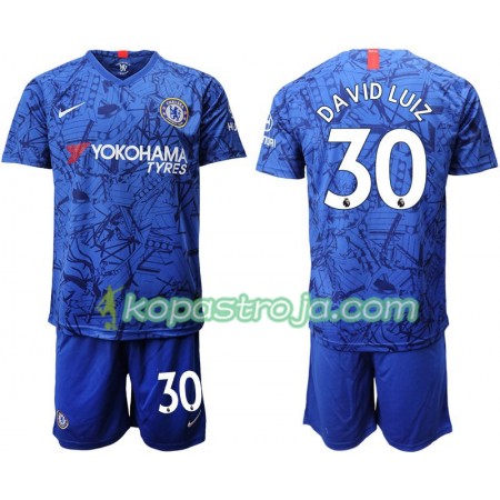 Billiga Fotbollströjor Chelsea David Luiz 30 Barn Hemma tröja 2019/20 Kortärmad
